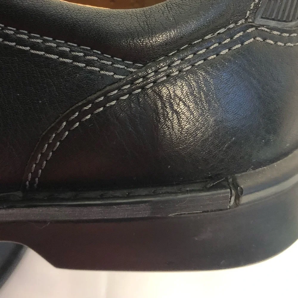 ECCO Men's Shoes Leathers SZ 9.5 EUR 43 Oxford Split Toe Comfort Derby Fusion